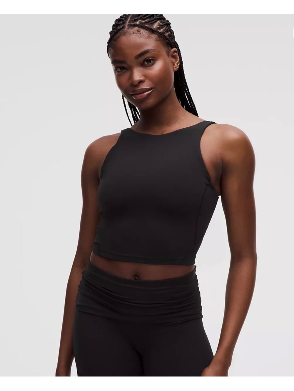 Lululemon Align Black high neck tank size 10